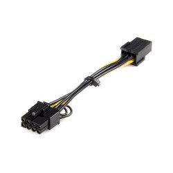 Cable adaptador de alimentación PCI Express StarTech.com PCIEX68ADAP - PCI-E (8-pin), Macho hembra, 0, 155 m, Negro