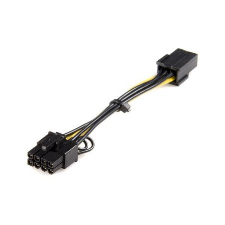 Cable adaptador de alimentación PCI Express StarTech.com PCIEX68ADAP - PCI-E (8-pin), Macho hembra, 0, 155 m, Negro