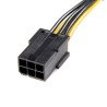 Cable adaptador de alimentación PCI Express StarTech.com PCIEX68ADAP - PCI-E (8-pin), Macho/hembra, 0, 155 m, Negro
