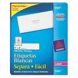 Etiquetas blancas 1 x4 92296-C