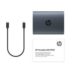 SSD externo HP P900, 2 TB, USB Tipo C, USB 3.2 Gen 2x2, 2000 MB/s, 20 Gbit/s, Gris