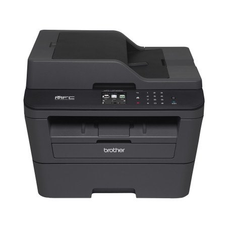 Multifuncional láser monocromática Brother mfcl2740dw, 32 ppm, dúplex automático, WiFi, fax, red 4 en 1 y adf