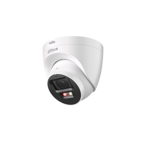 Cámara Domo IP de 5 Megapixeles, 30 Metros de Iluminador Dual Inteligente, Disuasión activa, Lente 2.8mm, SMD Plus, Protección p