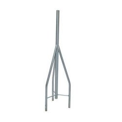 Tramo de remate, copete, tubo industrial 1 1/4" con tubo central 1 7/8