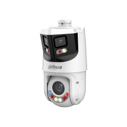 Cámara IP PTZ 8+4MP,8MP Vista Panorámica+4MP PT, TiOC WizSense, 25X Zoom, IR hasta100m, disuasión activa con Estrobo de Luz Roja