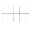 Antena base VHF, direccionales, rango de frecuencia 136 - 174 MHz