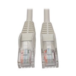 Cable Ethernet (UTP) TRIPP-LITE N001-005-WH, 1, 52 m, Moldeado Snagless Cat5e 350 MHz (RJ45 M/M), PoE, Blanco, 1.52 M 5 pies