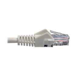 Cable Ethernet (UTP) TRIPP-LITE N001-005-WH, 1, 52 m, Moldeado Snagless Cat5e 350 MHz (RJ45 M/M), PoE, Blanco, 1.52 M 5 pies