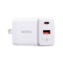 Cargador de pared ADATA, 35W, Admite los estándares de carga rápida PD3.0 y QC 3.0 . Color BLANCO, CHARGERU-0352-QCPDWH