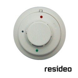 Detector fotoeléctrico de humo resideo 5193SD alámbrico, v-plex, incluye LED indicador, compatible con paneles VISTA-FBP-T y VIS
