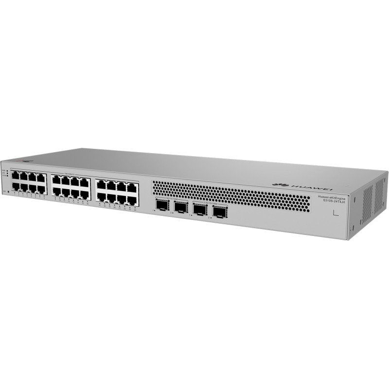 Switch HUAWEI eKit S310S Series S310S-24T4JX, Gestionado, L2+, Gigabit Ethernet (10/100/1000), Montaje en rack, 1U