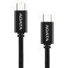 Cable USB-C a USB-C ADATA CACC-200PN-BK, 2 m, USB 2.0, Negro