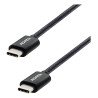 Cable USB-C a USB-C ADATA CACC-200PN-BK, 2 m, USB 2.0, Negro