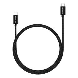 Cable USB-C a USB-C ADATA CACC-200PN-BK, 2 m, USB 2.0, Negro