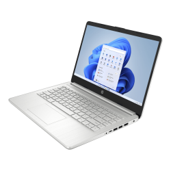 Notebook HP 14-DQ0532LA Intel Celeron n4120 1.10 - 2.60GHz, 4GB, 128GB SSD, 14 hd, no DVD, Win 11 home, 1-1-0, plata natural
