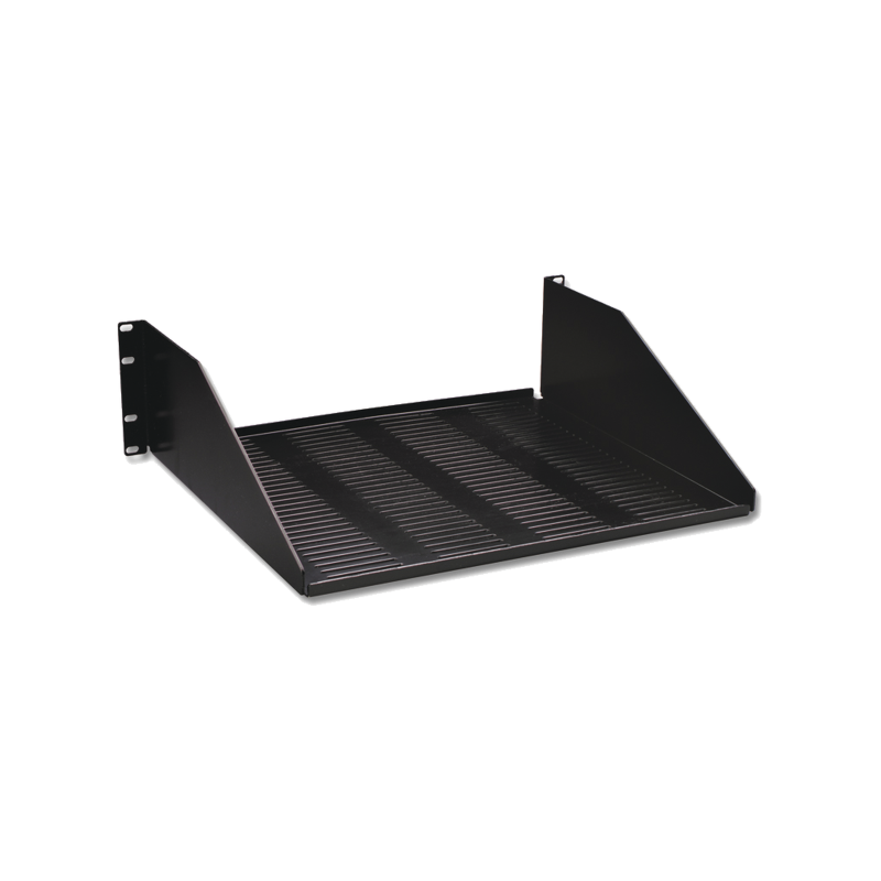 Charola para soportar equipo en Rack de 19in, ventilada, 3UR, Color Ne Charola para soportar equipo en Rack de 19in, ventilada, 3UR, Color Ne