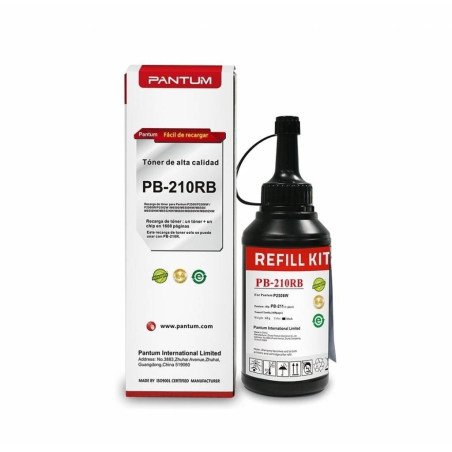 Recarga de tóner Pantum PB210RB compatible con PB210R para el modelo P2500w rendimiento de 1,600 impresiones