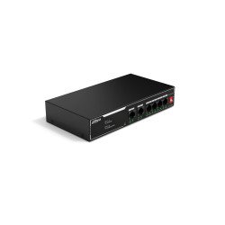 Switch PoE de 6 Puertos Fast Ethernet, 4 Puertos PoE 10, 100, 36 Watts Totales, 2 Puertos Uplink RJ45 10, 100, PoE Watchdog, Sop
