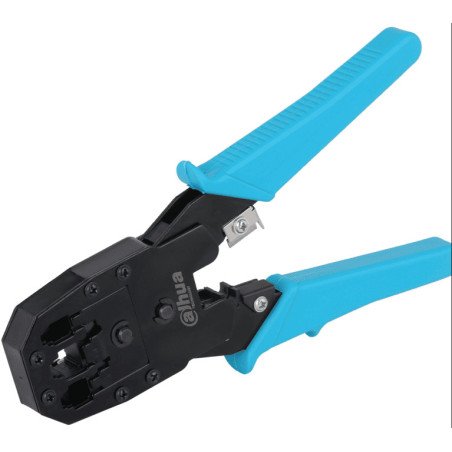 Pinzas para Plegar (Crimpear o Ponchadoras) de Conectores RJ45 y RJ11, Multifuncional Cortar y Pelar Cable, Cuchilla SK5, Fabric