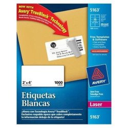 Etiquetas blancas 2 x4 92296-D