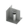 Base de piso o esquina para mástil de 1 1/4" a 2"