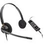 Auriculares estéreo USB-A POLY EncorePro 525, Alámbrico, Llamadas/Música, 55 g, Auriculares, Negro