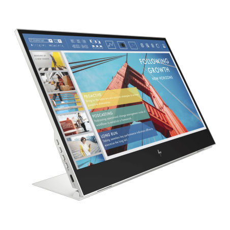 Monitor portátil HP E-Series E14 G4, 35.6 cm (14"), 1920 x 1080 Pixeles, Full HD, LCD, 5 ms, Plata