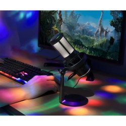 Micrófono USB LED RGB, cancel ruido