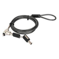Candado laptop nano llave 1.5m gris