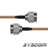 Jumper de 180 cms. con Cable Coaxial RG-142/U y Conectores N Macho a N
