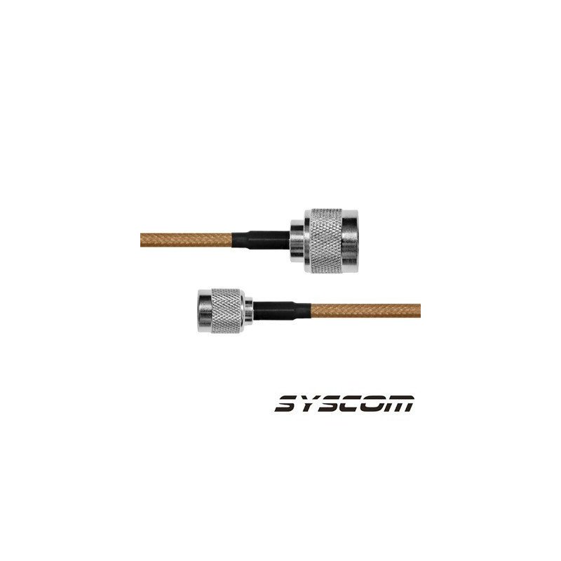 Cable RG142, con conductores N Macho, TNC Macho de 30 cm.