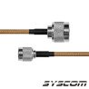 Cable RG142, con conductores N Macho, TNC Macho de 30 cm.