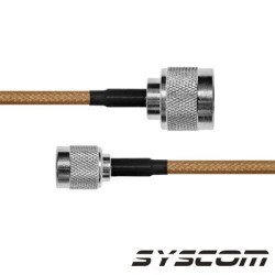 Cable RG142, con conectores N Macho/TNC Macho Inverso, de 100 cm.