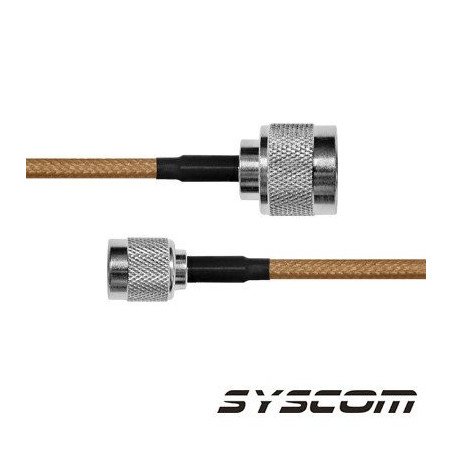 Cable RG142, con conectores N Macho/TNC Macho Inverso, de 100 cm.