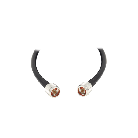 Jumper con Cable LMR400 con Conectores N Macho, N Macho de 6 metros.