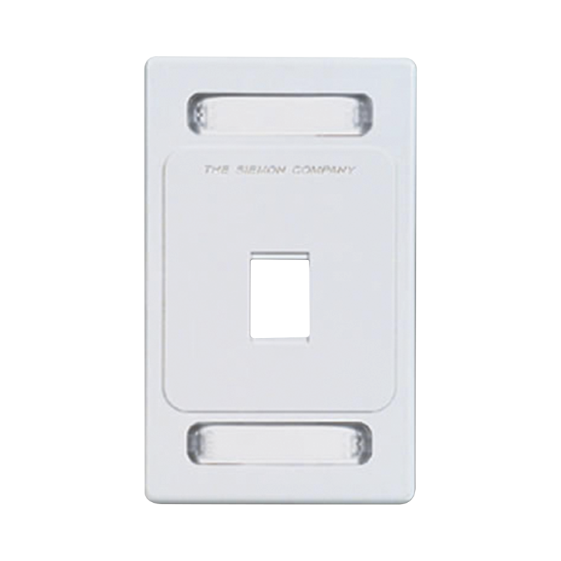 Placa de pared Keystone de 1 salida, color blanco, para jacks Keystone Z-MAX y MAX