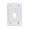 Placa de pared Keystone de 1 salida, color blanco, para jacks Keystone Z-MAX y MAX