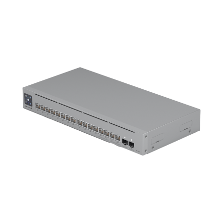 UniFi Switch Pro Max 16 PoE con funciones Capa 3, 16 puertos EtherLight RGB, (4) puertos 2.5 GbE POE++ y (12) puertos GbE POE+,