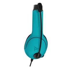Auriculares de gaming pdp lvl40 cableado sobre la cabeza, sobre la oreja estéreo, azul neón, rojo neón, binaural, cerrado, funci