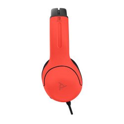 Auriculares de gaming pdp lvl40 cableado sobre la cabeza, sobre la oreja estéreo, azul neón, rojo neón, binaural, cerrado, funci