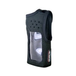 Funda de Nylon con clip metálico para cinto, capuchón auto-adherible p