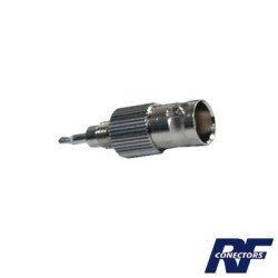 Adaptador de conector BNC hembra a conector plug, fono