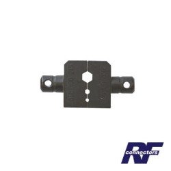 Dado para plegar conectores de anillo 0.068", 0.100" y 0.213" en RG-58/U, 8219, LMR-195, CNT-195 u 8240.
