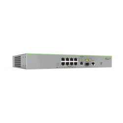 Switch administrable capa 3 de 8 puertos 10/100 Mbps + 1 puertos RJ45 gigabit/SFP combo