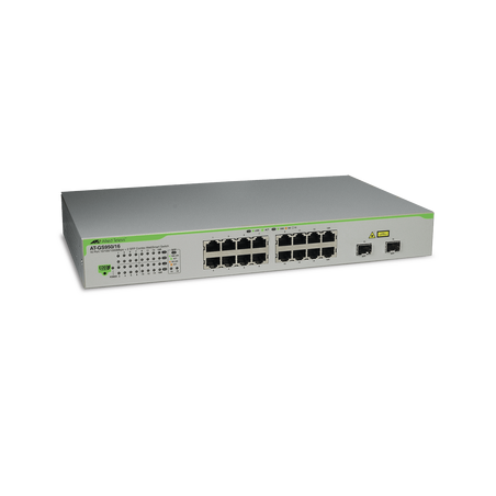 Switch Gigabit WebSmart de 16 puertos 10/100/1000 Mbps (2 x Combo) + 2 puertos gigabit SFP (Combo)