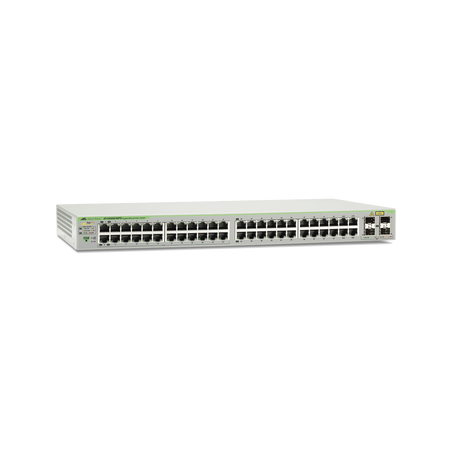 Switch PoE+ Gigabit WebSmart de 48 puertos 10/100/1000 Mbps (24 Puertos PoE) + 4 puertos gigabit SFP (Combo), 370 W