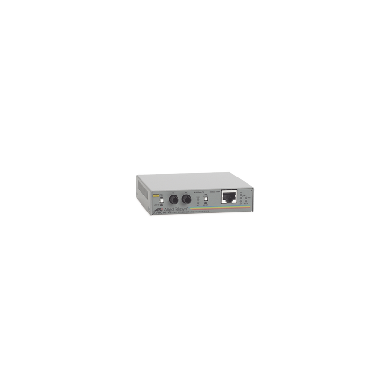 Convertidor de medios fast ethernet a fibra óptica, conector ST, multi-modo (MMF), hasta 2 km, adaptador de corriente para Norte