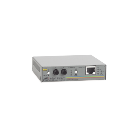 Convertidor de medios fast ethernet a fibra óptica, conector ST, multi-modo (MMF), hasta 2 km, adaptador de corriente para Norte