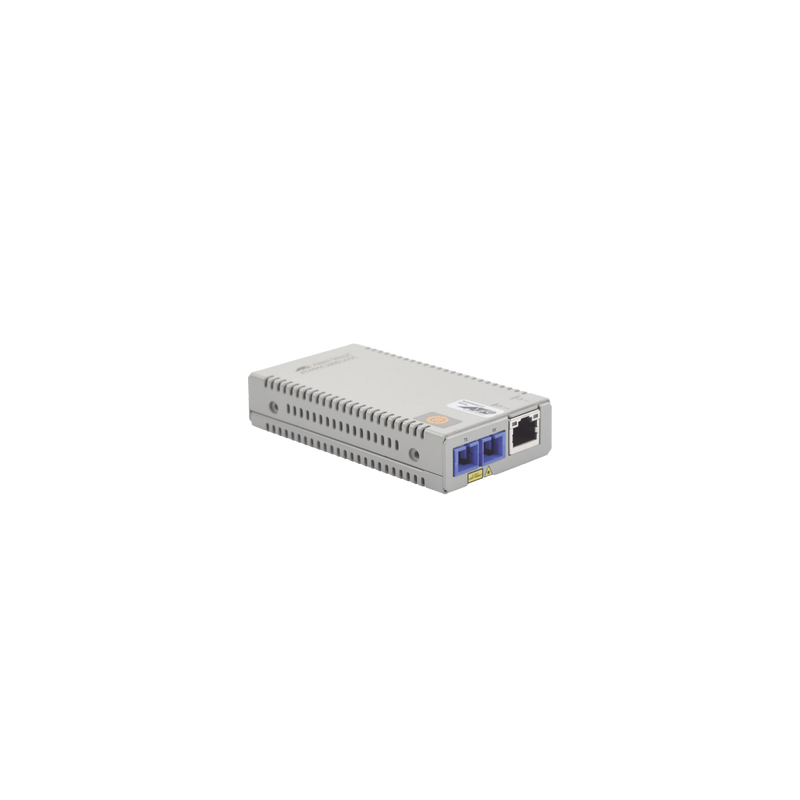 Convertidor de medios gigabit ethernet a fibra óptica, conector sc, monomodo (smf), versión taa (trade agreement act), 10 km