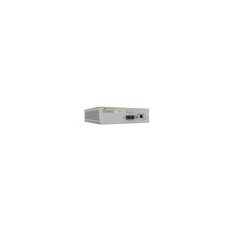 Convertidor de medios gigabit ethernet PoE+ a fibra óptica, conector SC, multimodo (MMF), distancia hasta 550 m